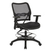 Deluxe Ergonomic AirGrid Seat and Back Drafting Chair with Arms