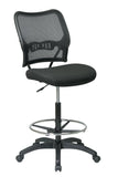 AirGrid Back and Custom Fabric Seat Drafting Chair