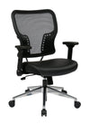 Air Grid Back and Bonded Leather Seat Chair