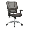 Grey Vertical Mesh Seat and Back Chair