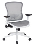 White Breathable Mesh Back Chair