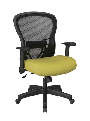 Deluxe R2 SpaceGrid Back Chair with Memory Foam Mesh Seat Chair