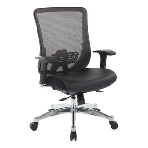 Black Vertical Mesh Back Chair