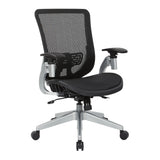 Black Vertical Mesh Seat and Back Chair