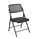 Deluxe Folding Chair With Black ProGrid Seat and Back (2-PK)
