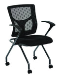 ProGrid Checkered Mesh Back Folding Chair (2-PK)