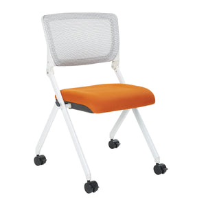 Folding Chair With Breathable Mesh Back 2-Pack