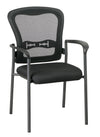 Titanium Finish Visitors Chair with Arms and ProGrid Back
