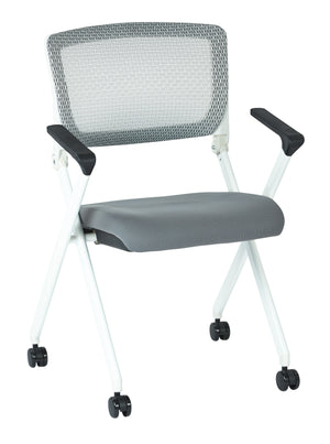 Folding Chair With Breathable Mesh Back 2-Pack