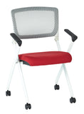 Folding Chair With Breathable Mesh Back 2-Pack
