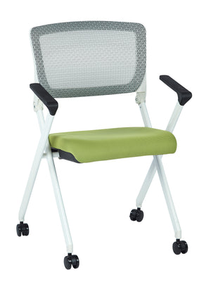 Folding Chair With Breathable Mesh Back 2-Pack