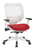 White Self Adjusting SpaceFlex Back Managers Chair