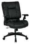 Black Bonded Leather Conference Chair