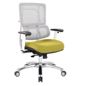 Breathable White Vertical Mesh Chair