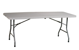 6' Resin Center Fold Multi Purpose Table