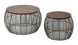 Camden 2pc Round Metal Accent Tables