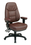 Professional Dual Function Ergonomic High Back Leather Chair