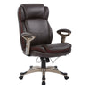 Executive Espresso Bonded Leather Chair with Cable Control