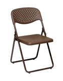 Folding Chair with Plastic Seat and Back (4-PK)