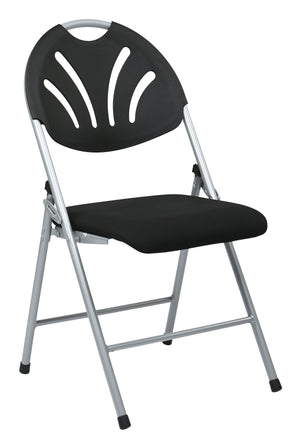 Folding Chair with Plastic Fan Back (4-PK)