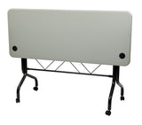 60.5" Resin Multi Purpose Flip Table with Locking Casters