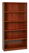 36Wx12Dx72H 5-Shelf Bookcase with 1" Thick Shelves -