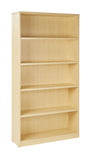 36Wx12Dx72H 5-Shelf Bookcase with 1" Thick Shelves -