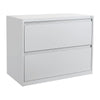 36" Wide 2 Drawer Lateral File With Core-Removeable Lock & Adjustable Glides
