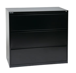 42" Wide 3 Drawer Lateral File With Core-Removeable Lock & Adjustable Glides