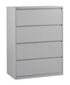 36" Wide 4 Drawer Lateral File With Core-Removeable Lock & Adjustable Glides