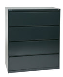 42" Wide 4 Drawer Lateral File With Core-Removeable Lock & Adjustable Glides