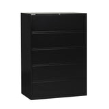 36" Wide 5 Drawer Lateral File With Core-Removeable Lock & Adjustable Glides