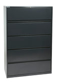 42" Wide 5 Drawer Lateral File With Core-Removeable Lock & Adjustable Glides
