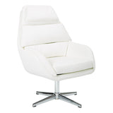 Chair- White Faux Leather