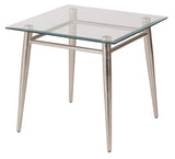 Brooklyn Glass Square Top End Table