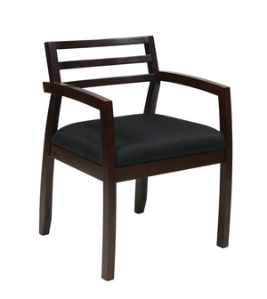 Napa Espresso Guest Chair With Wood Back