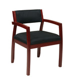 Napa Cherry Guest Chair With Upholstered Back