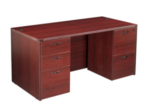 Napa Double Pedestal Desk 71"X35"