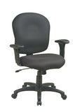 Task Chair with Saddle Seat and Adjustable Soft Padded Arms