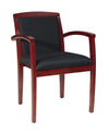 Leg Chair With Upholstered Back & Sonoma Cherry Finish