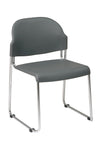 Stack Chair with Plastic Seat and Back